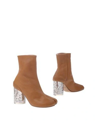 Maison Margiela Ankle Boots In Brown