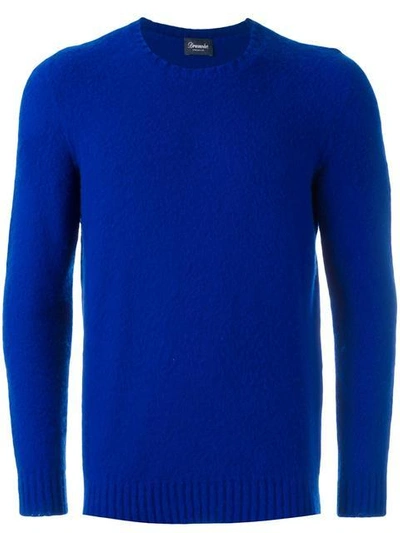 Drumohr Crew Neck Jumper - Blue