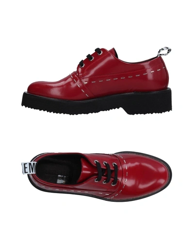 Bikkembergs Lace-up Shoe In Red