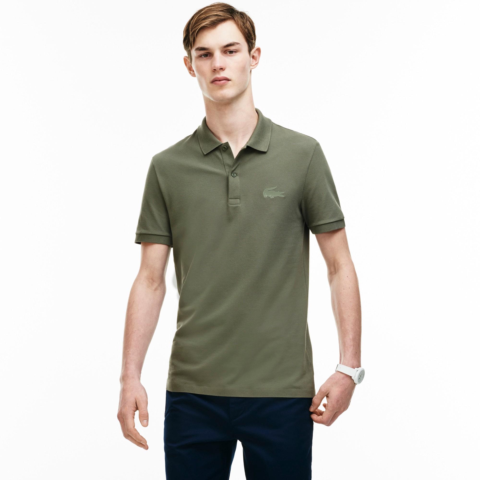 lacoste mens slim fit polo