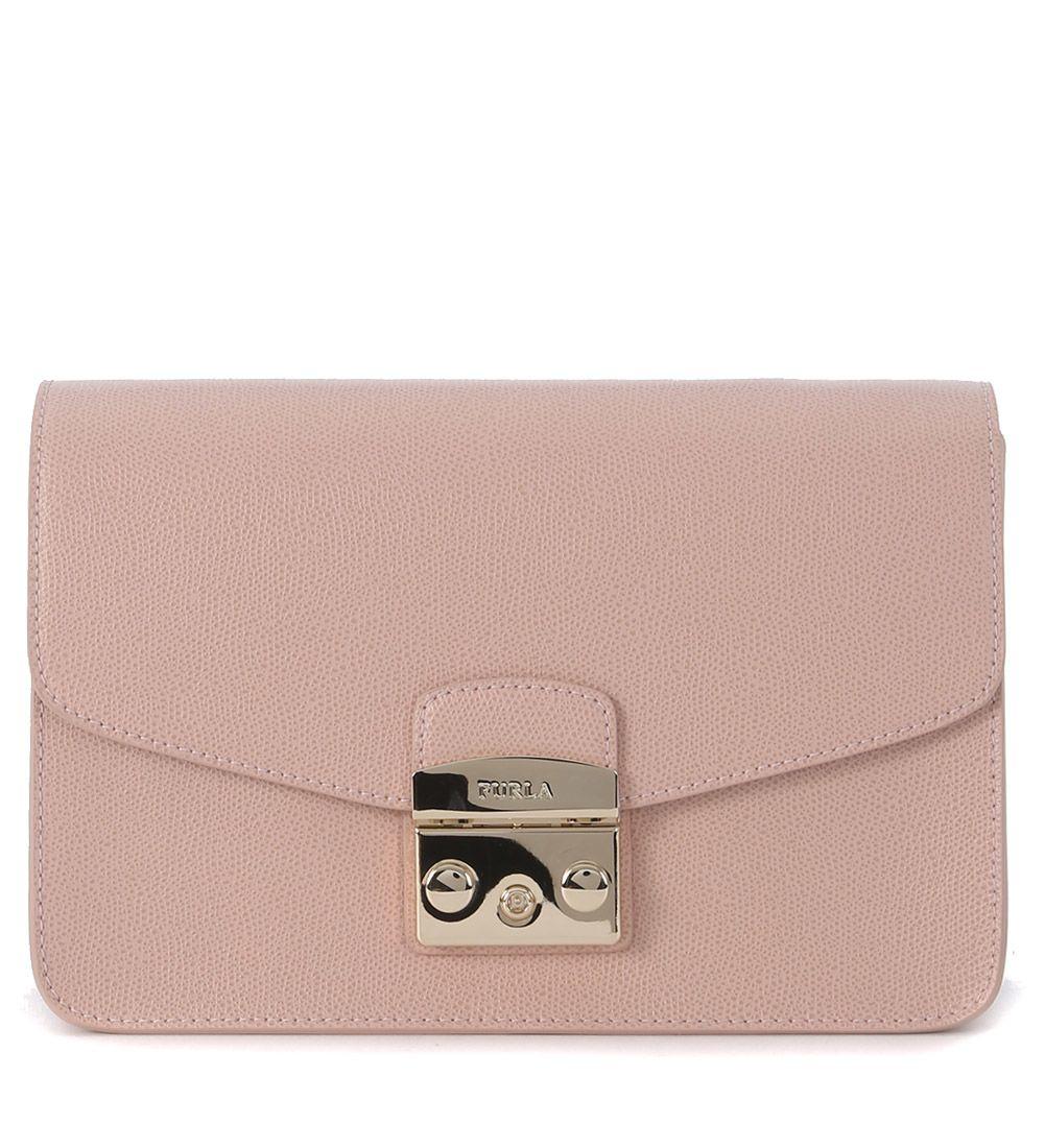 Furla Metropolis Old Pink Leather Shoulder Bag In Rosa | ModeSens