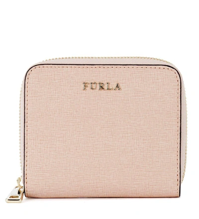 Furla Babylon Small Pink Saffiano Leather Wallet In Rosa