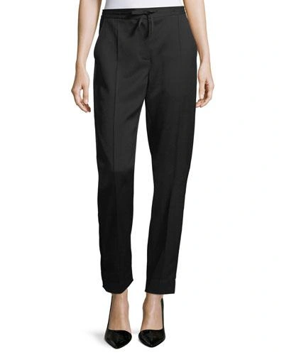 Burberry Stockport Slouchy Trousers In Black