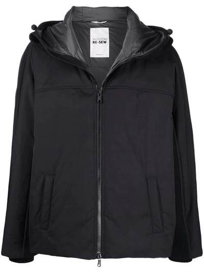 Valentino Panelled Padded Jacket In Grau