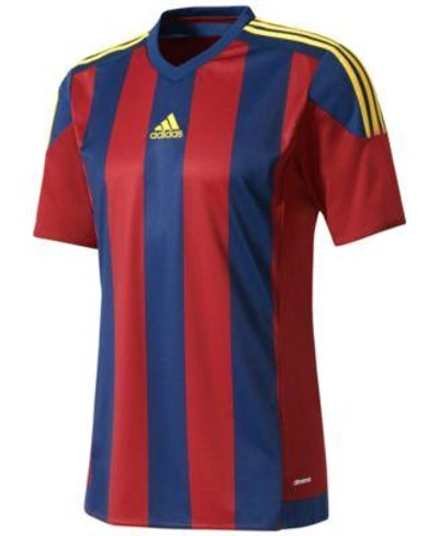 Adidas Originals Adidas Men's Climacool Striped Soccer Jersey In Burgundy