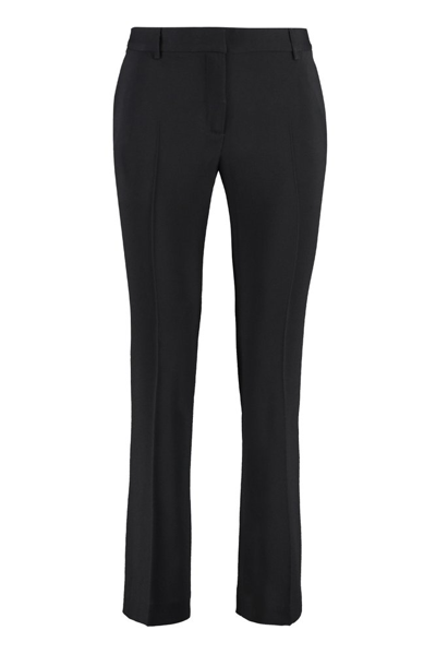 L'autre Chose Cropped Tailored Trousers In Black