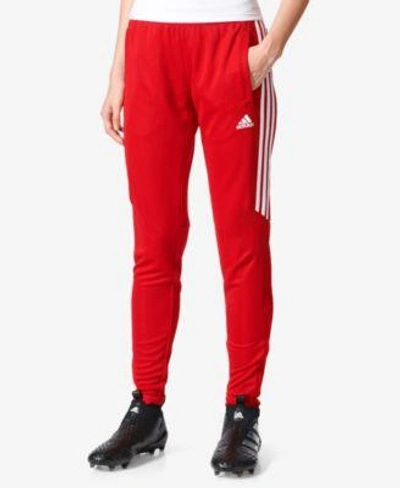 Adidas Originals Adidas Tiro Climacool Soccer Pants In Power Red/white
