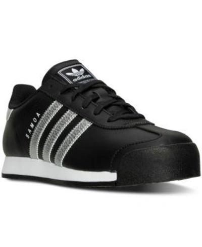 Adidas Originals Adidas Men's Samoa Casual Sneakers From Finish Line In Black/silvermet/white