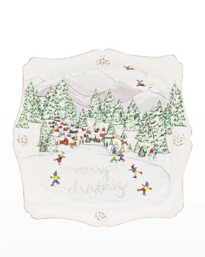 Juliska Berry And Thread North Pole Merry Christmas Trinket Tray In Multi