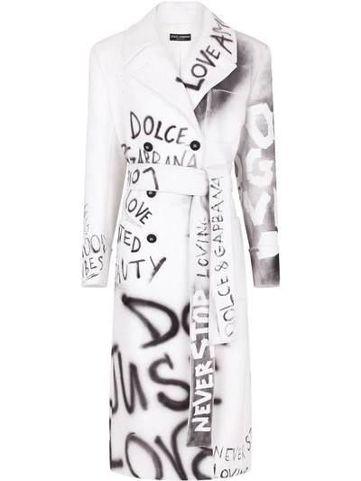 Dolce & Gabbana Collection W Fu3i5 Graffiti Print Wool Dolce & Gabbana Collection W Fu3i5 Graffiti Print Wool