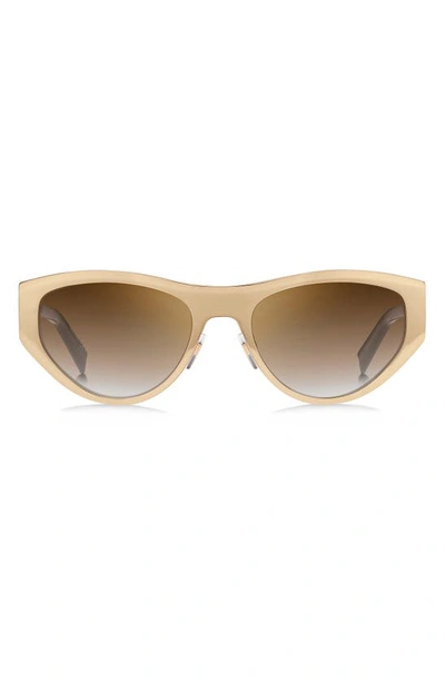 Givenchy 57mm Cat Eye Sunglasses In Gold