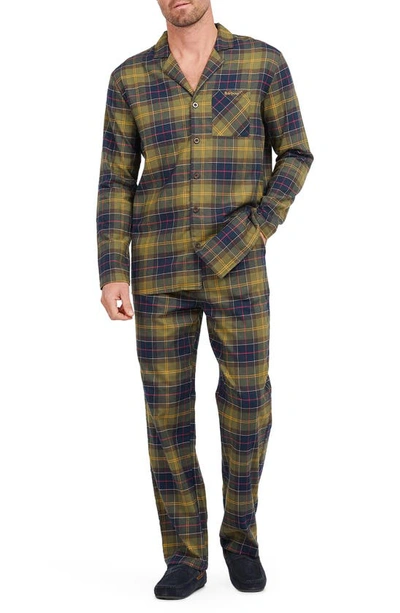 Barbour Green Laith Tartan Cotton Pyjamas