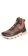 Sorel Men's Kinetic Rush Waterproof Sneaker Boot Men's Shoes In Dark Amber