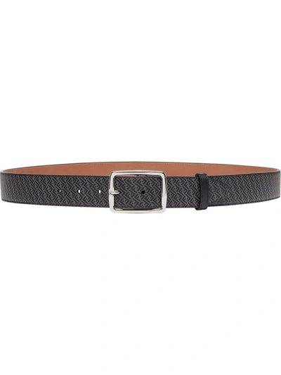 Fendi Classic Calf Leather Belt In Black