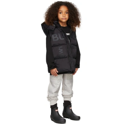 Burberry Kids' Little Boy's & Boy's Fergus Horseferry Puffer Vest In Black