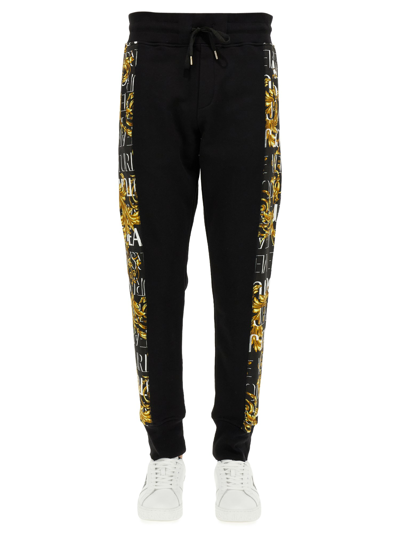 Versace Jeans Couture Regalia Baroque Panelled Track Pants In Black