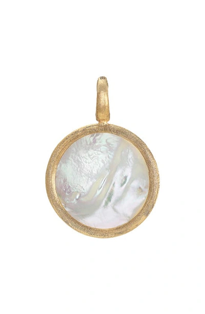 Marco Bicego 18k Jaipur Yellow Gold Medium Mother-of-pearl Pendant In White/gold