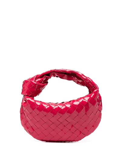 Bottega Veneta Jodie Mini Knotted Intrecciato Leather Tote In Pink Modesens