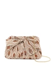 Loeffler Randall Rayne Bow Floral-print Pleated Frame Clutch In Bloom Floral