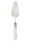 Vietri Aladdin Antique Aqua Pastry Server In White
