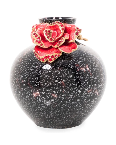 Jay Strongwater Night Bloom Small Rose Vase