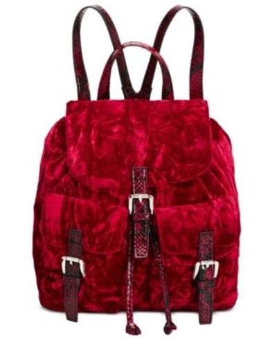 Steve Madden Earl Small Backpack In Red