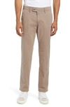 Brax Evans Flat Front Chinos In Beige