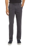 Brax Evans Flat Front Chinos In Ashphalt