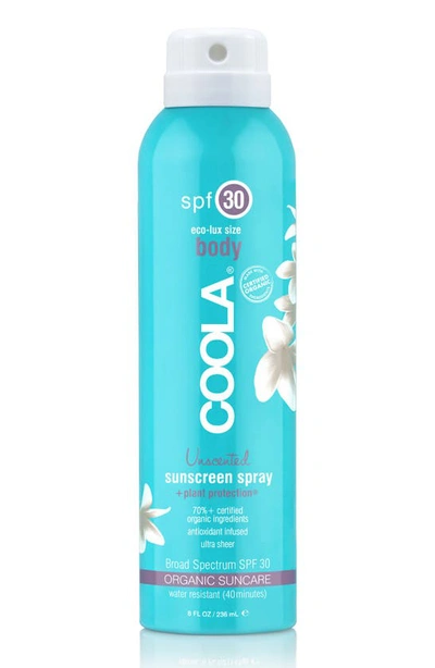 Coolar Coola Suncare Sport Sunscreen Spray Broad Spectrum Spf 30, 8 oz In Unscented