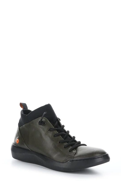 Softinos By Fly London Biel Sneaker In 026 Army/ Black Smooth