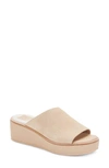 Dolce Vita Freta Platform Wedge Sandal In Dune Suede