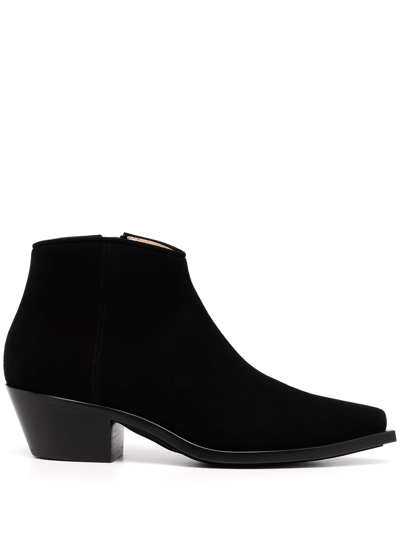 Fabiana Filippi Pointed-toe Ankle Boots In Black