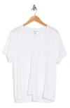 Madewell Whisper V-neck T-shirt In Optic White