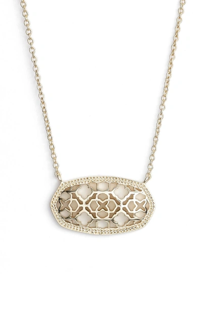 Kendra Scott 'dollie' Pendant Necklace In Gold Metal