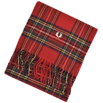 Fred Perry Scarf Tartan - Red | ModeSens