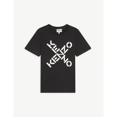 Kenzo Kids' T-shirt With Print In Black