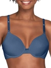 Vanity Fair Beauty Back Smoothing Full Coverage Bra 75345 In Blue Dusk Stripe