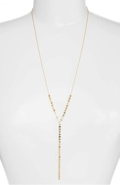 Gorjana Ezra Disc Y-necklace In Gold
