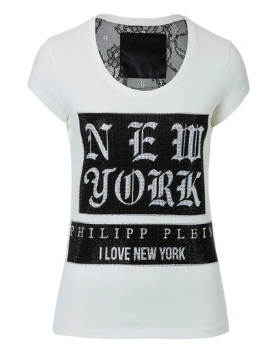 Philipp Plein T-shirt Round Neck Ss "i Love"