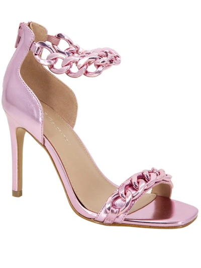 Bcbgeneration Women's Isinna Chain Detail Dress Sandals Women's Shoes In English Rose Manmade