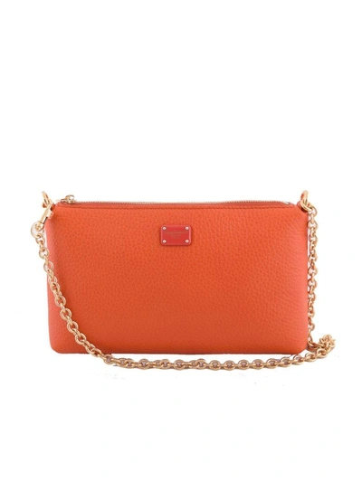 Dolce & Gabbana Mini Shoulder Bag In Arancio