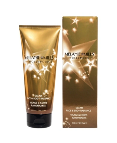 Melanie Mills Hollywood Gleam Face And Body Radiance All In One Makeup, Moisturizer And Glow, 3.4 oz In Bronze Gold