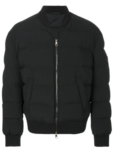 Neil Barrett Black Down Bomber Jacket