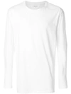 Helmut Lang White Long Sleeve Standard Fit T-shirt