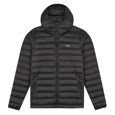 Patagonia Sweater Hoody Recycled-polyester Jacket In Black