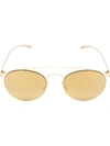 Mykita X Maison Margiela Round Sunglasses In Metallic