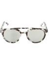 Mykita Marbled Oval Frame Sunglasses In Multicolour