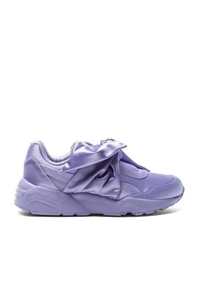 Fenty X Puma Trinomic Bow Satin Platform Sneaker, Purple In Sweet Lavender  | ModeSens