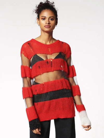 Diesel M-dals Sweaters In Red