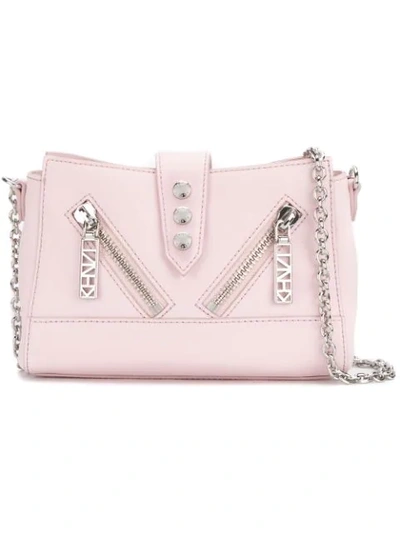 Kenzo Mini Kalifornia Leather Shoulder Bag - Pink